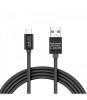 Cablu de date USB type C 1m negru cu iluminare LED rosu delight