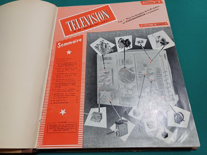 COLIGAT REVISTA TELEVISION 1965 * AN COMPLET* LIMBA FRANCEZĂ * 700