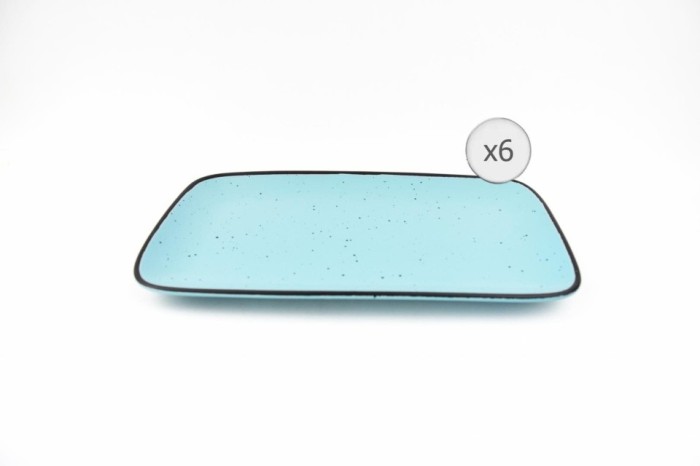 SET 6 PLATOURI CERAMICA 32x20 CM,ELECTRA