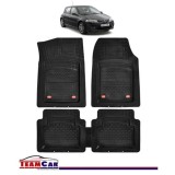 Covorase Auto TeamCar&reg; Tip Tavita Compatibile Renault Megane II Hatchback Facelift (2006-2009) Negru, Cauciuc
