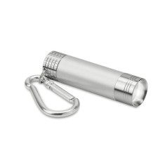 Breloc lanterna, Everestus, KR0200, aluminiu, abs, argintiu, laveta inclusa foto