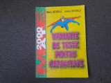 VARIANTE DE TESTE PENTRU CAPACITATE MARIA NEGRIL/ANTON NEGRILA 1999
