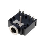 Mufa 3.5st mama plast PCB cu comutator