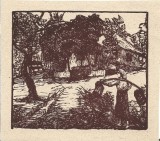 A3360N Gravură de &icirc;nceput de secol al XX-lea, artist rom&acirc;n