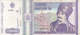 ROMANIA 5.000 lei 1993 VF!!!