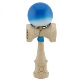 Kendama X Originala, Profesionala ,Big Cups V2, Super Sticky cu Cupe Mari,18 cm, Rulment Metalic cu Ata 55 cm, Albastru/Alb