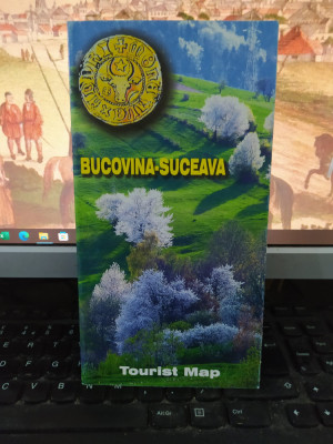 Bucovina Suceava, Tourist Map, hartă color și text &amp;icirc;n limba engleză, c. 2010 109 foto
