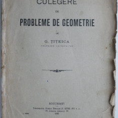 Culegere de probleme de geometrie – G. Titeica