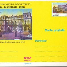 CPI B14265 CARTE POSTALA - CARTO BUCURESTI 1998. PALATUL REGAL PE LA 1910