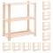 Gossi etajere cu 3 niveluri, 10 buc., 80x38x90 cm, pin masiv, 150 kg