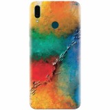 Husa silicon pentru Huawei Y9 2019, Colorful Wall Paint Texture