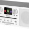 Internet radio ECG B.BOLD 7200 Intero White, FM + DAB, stereo 2 &times; 10 W, CD audio si MP3,Bluetooth, USB, carcasa lemn, alb