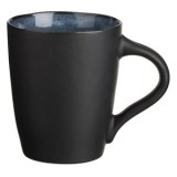 Cana Ceramica Neagra si Albastra cu Margine Ondulata, 460ml, CMCLASS