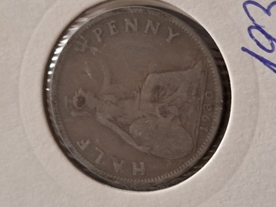 Half penny 1930 foto