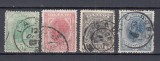 ROMANIA 1898 LP 52 CAROL SPIC DE GRAU CULORI SCHIMBATE UPU FILIGRAN PR STAMPILAT