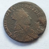 Liard de France 1658 A Corbeil, Ludovic XIV, Franța (3 Deniers) - Monedă Veche