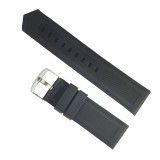 Cumpara ieftin Curea de ceas din silicon negru 24mm, Time Veranda