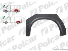 Segment reparatie aripa spate Ford Transit (VE64), 01.1991-09.1994; Transit (VE83), 06.1994-07.2000, partea dreapta, lung,