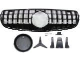 Grila masca fata Mercedes Clasa GLC (X253), 11.2015-06.2019, type GT R; negru lucios; Tuning,