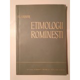 Al. Graur - Etimologii rom&acirc;nești (1963)