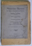 MANASTIREA SUCEVITA CU ANEXE DE DOCUMENTE ALE SUCEVITEI SI SCHITULUI CELUI MARE de DIMITRIE DAN,BUC. 1923 *LIPSA FRAGMENT COPERTA FATA