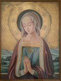 Pictura veche Fecioara Maria, stil Renastere Italiana