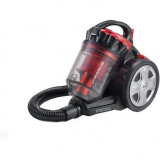 Aspirator fara sac 2753 J-Force, Ariete, 700 W, motor ciclonic de inalta performanta, capacitate rezervor 3l, filtru Hepa, Negru/Rosu