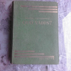 QUO VADIS? - HENRIK SIENKIEWCZ (CARTE IN LIMBA FRANCEZA)