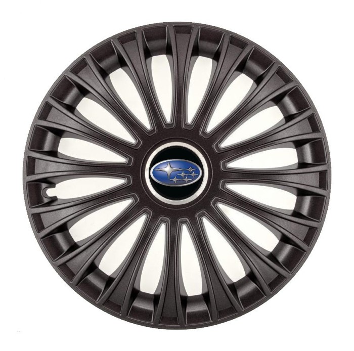 Set 4 capace roti pentru Subaru, model Dino Black, R16