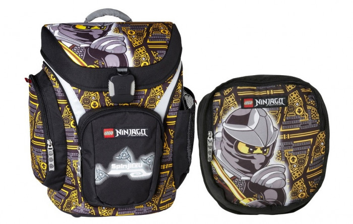 Ghiozdan Scoala Explorer + Sac Sport, Lego Core Line - Design Negru Ninjago Cole