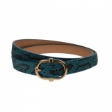 Curea dama, casual-eleganta, din piele ecologica, latime 1.8 cm, albastru - CKD022