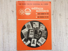 brosura al V-lea salon national al cartii editura militara carti aparute in 1974 foto