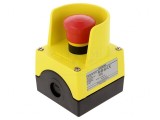 Casetă de comandă 1 buton ciupercă IP67 NC