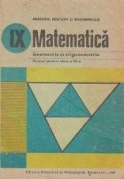 Geometrie si trigonometrie. Manual pentru clasa a IX-a (Editie 1983) foto