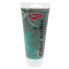 Vopsea Acril DACO Verde Viridian, 200 ml, Tempera Acrilica, Culori Acrilice, Vopsea Acrilica, Vopsele Acrilice, Tempera Acril, Vopsea Verde Viridian,