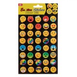 Set 40 Autocolante Emoji Multicolor, Stickere Decorative Laptop, Fereastra, Mobila, Design Vesel