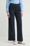 Marc O&#039;Polo pantaloni femei, culoarea albastru marin, lat, high waist, M02411910033
