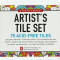 Studio Series Artist&#039;s Tile Set: White: 75 Acid-Free White Tiles