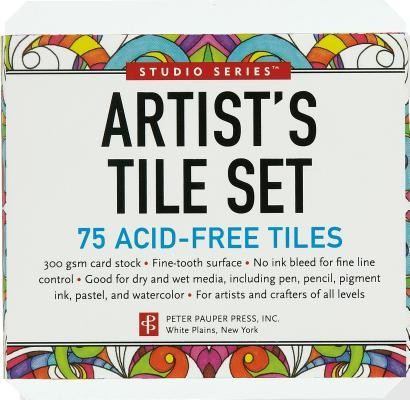 Studio Series Artist&#039;s Tile Set: White: 75 Acid-Free White Tiles