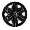Set 4 capace roti hubcaps fast black R14 pentru gama auto Volvo
