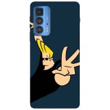 Husa compatibila cu Motorola Moto G20 model Johnny Bravo Whoa, mama!, Silicon, TPU, Viceversa, Transparent, Carcasa