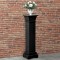 vidaXL Suport plante clasic formă st&acirc;lp pătrat negru 17x17x66 cm MDF