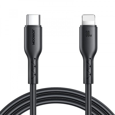 Cablu transfer date si incarcare Joyroom A26-CL3 tip Lightning - USB-C PD30W QC3.0 1m, Negru foto
