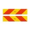 SET 2 PLACUTE REFLECTORIZANTE 565X132MM ALUMINIU RR.70.0 HICO 64841