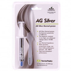 Pasta termoconductoare pe baza de argint Silver AG, 3.8W/mK, 3 grame foto