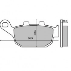 Set placute frana - Honda Fes Pantheon 125-150 - Foresight 250 - CB - CBR - XL Transalp - Dominator - Africa Twin 400-650cc (RMS)