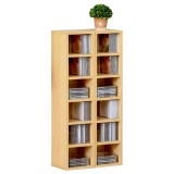 Homcom Set de 2 Rasteluri Mobilier 6 Rafturi in Lemn MDF 21X19.2X88.3cm