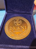 Medalie 20 ani Banca Cooperatista Creditcoop cutie plusata