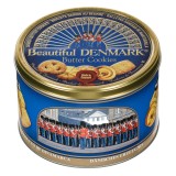 Biscuiți cu unt, cutie metalică rotundă, 340g, CMCLASS