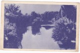 AMS - ILUSTRATA 1372, LACUL DIN PARCUL POPORULUI - CRAIOVA, ANUL 1956, cu perforari